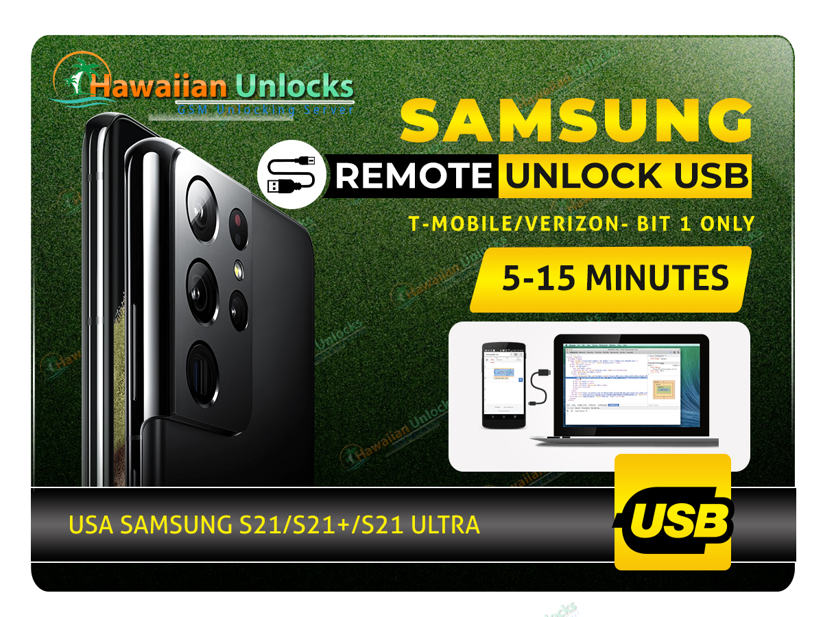 Samsung Remote Unlock S21/S21+/S21 Ultra (All Carriers Supported) Bit 1 