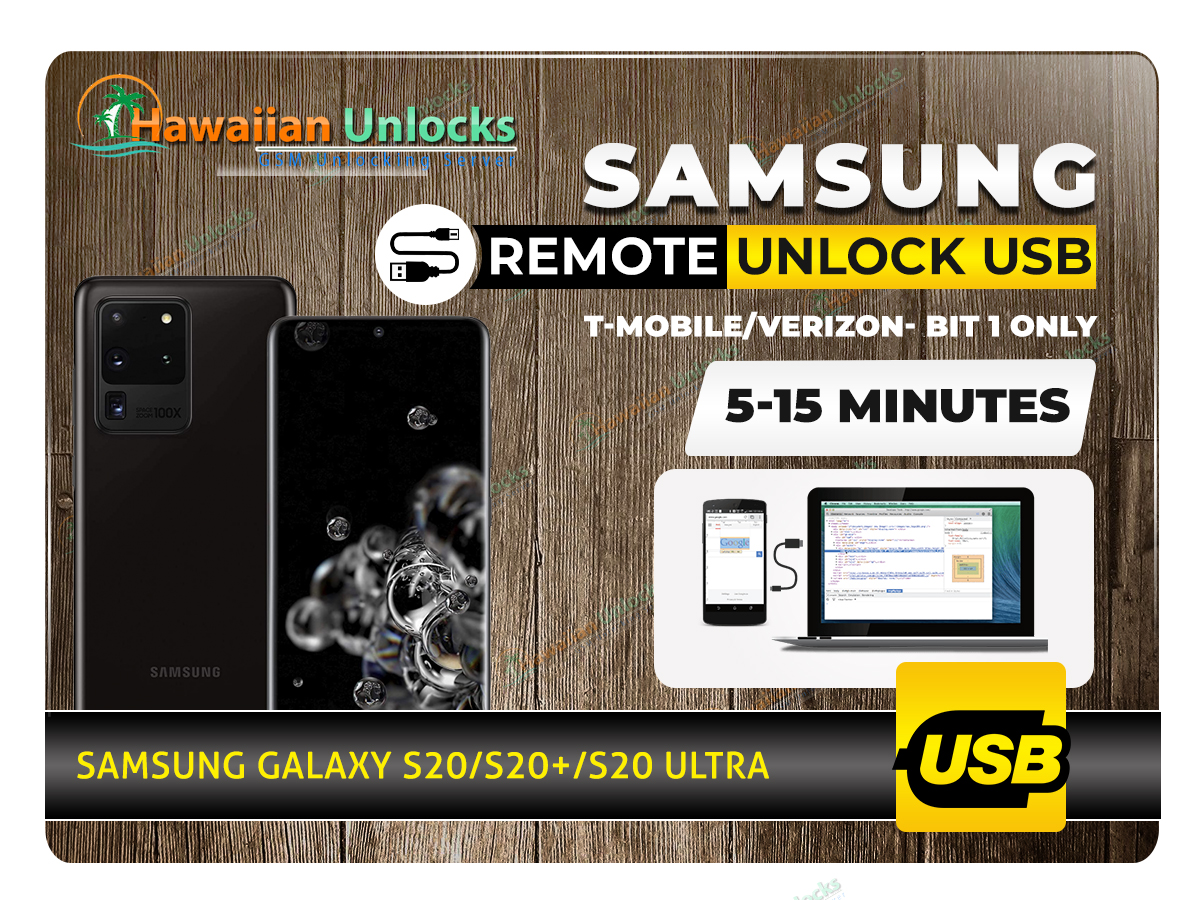 Samsung Remote Unlock S20/S20+/S20 Ultra (All Carriers Supported) 