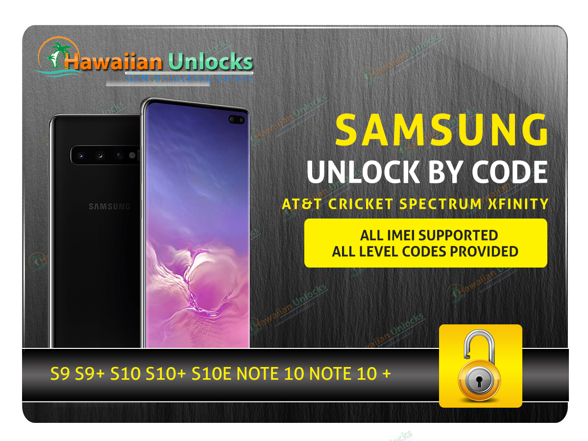 USA Samsung Galaxy unlock code - Supported Models Note 10/Note 10+